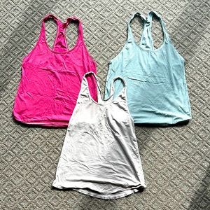 Bundle of 3 Lululemon Racerback Cotton Tanks